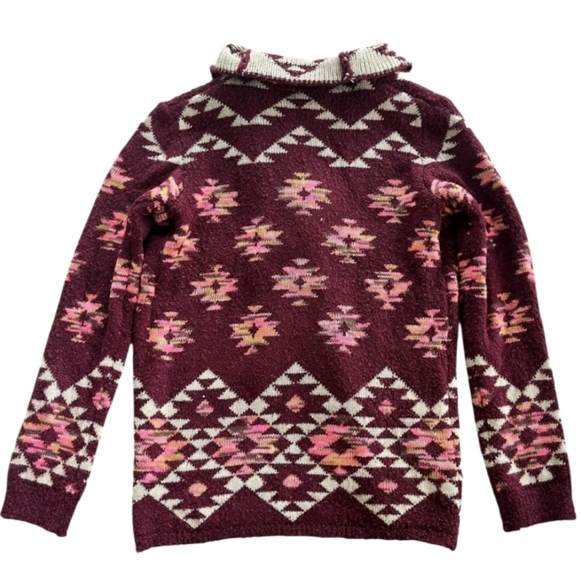 Love on a Hanger Drape Knit Aztec Western Print Cardigan - Picture 3 of 4